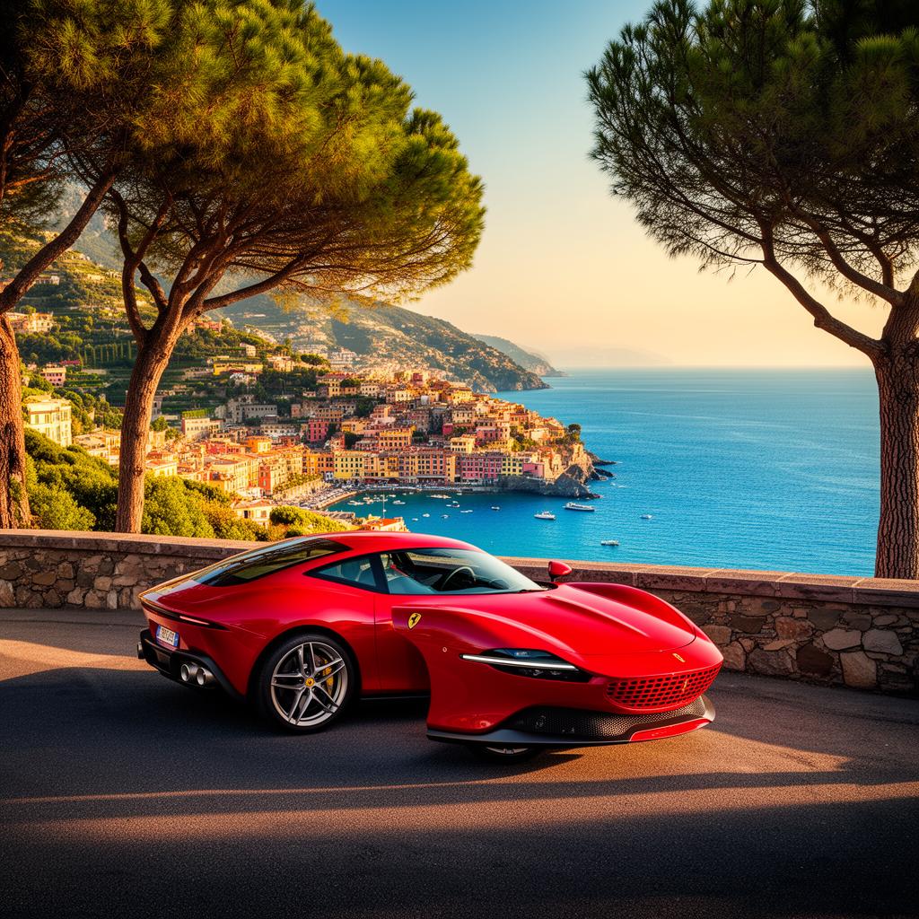 Weekend con Ferrari sul litorale italiano: percorsi costieri e piacere di guida